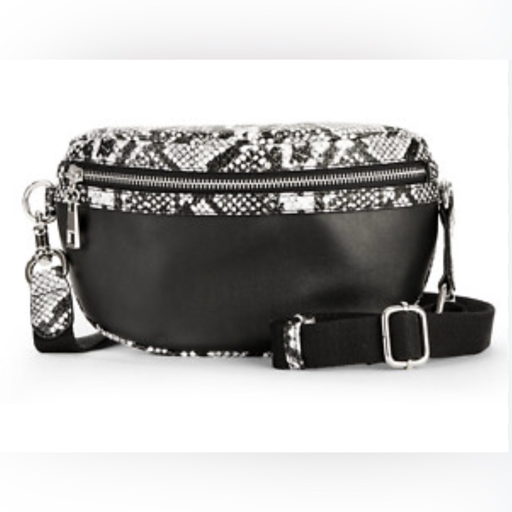 Black and Snake Print Women's Bum Bag NWT
